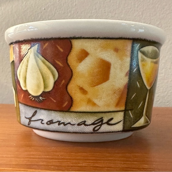 Like new - Colorful ceramic Queso/Fondue/Cheese dip bowl - Picture 2 of 7